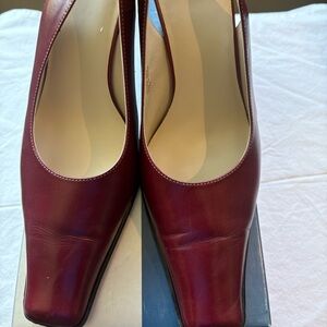 Joan & David Burgundy Heels